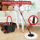 Self-Cleaning Spin Mop & Bucket with Microfiber Pads – No Touch, No Mess