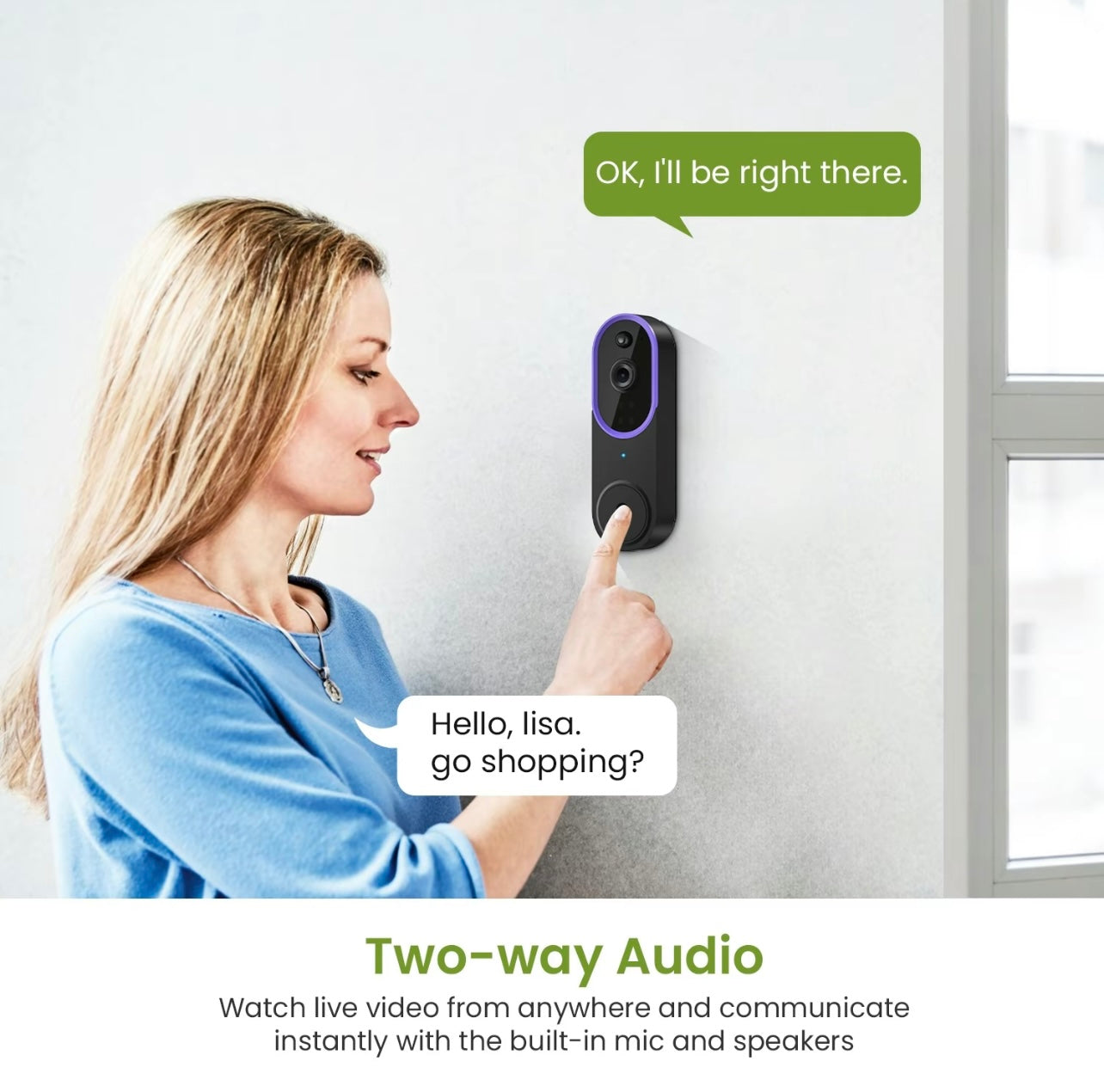 Wireless Smart Doorbell Camera
