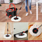 Self-Cleaning Spin Mop & Bucket with Microfiber Pads – No Touch, No Mess