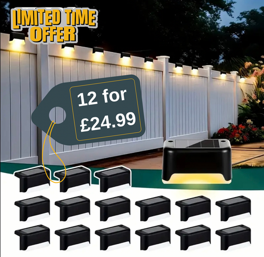 SolarGlow LED Fence & Patio Lights