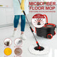 Self-Cleaning Spin Mop & Bucket with Microfiber Pads – No Touch, No Mess